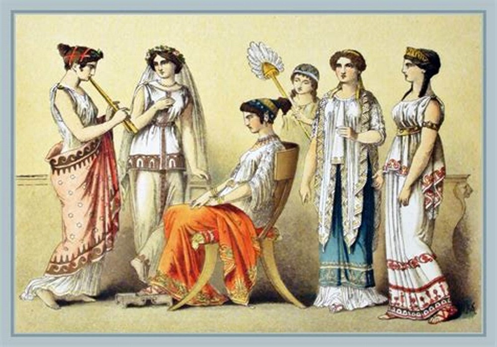 Indumentaria en la Roma antigua. Ropas de mujer