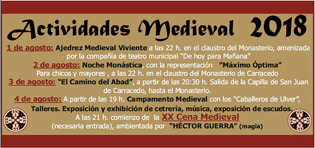Carracedelo Medieval Feiras e mercados medievais, Ferias y mercados medievales