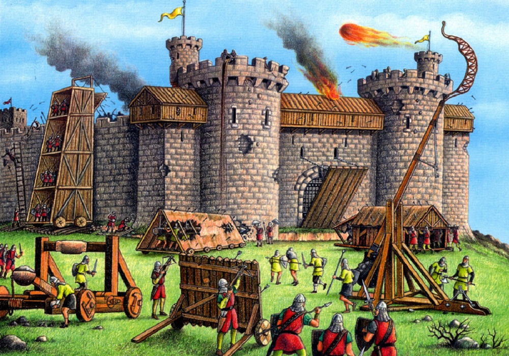 Castillos medievales en Galicia - Recreación de la