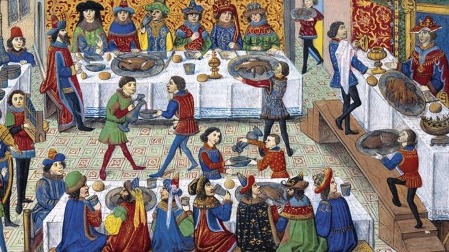 A gastronomía e a mesa na Idade Media Edad Media, Idade Media, Recuncho da historia
