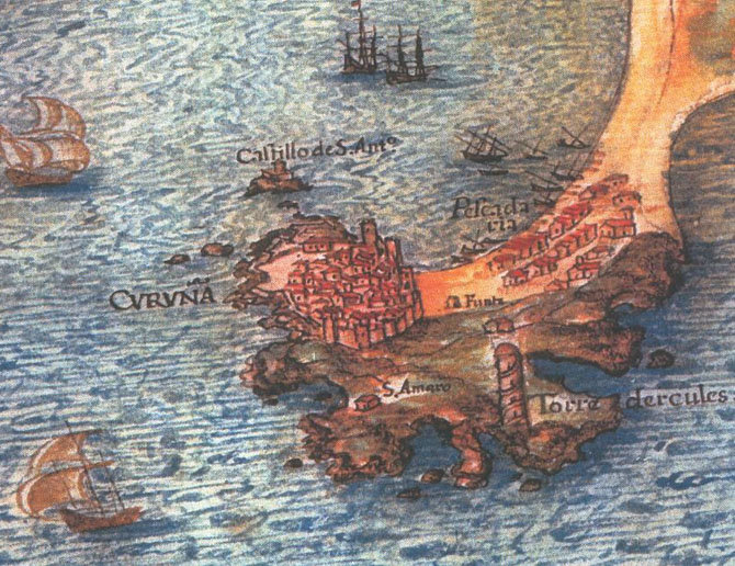 Batalla naval, A Coruña