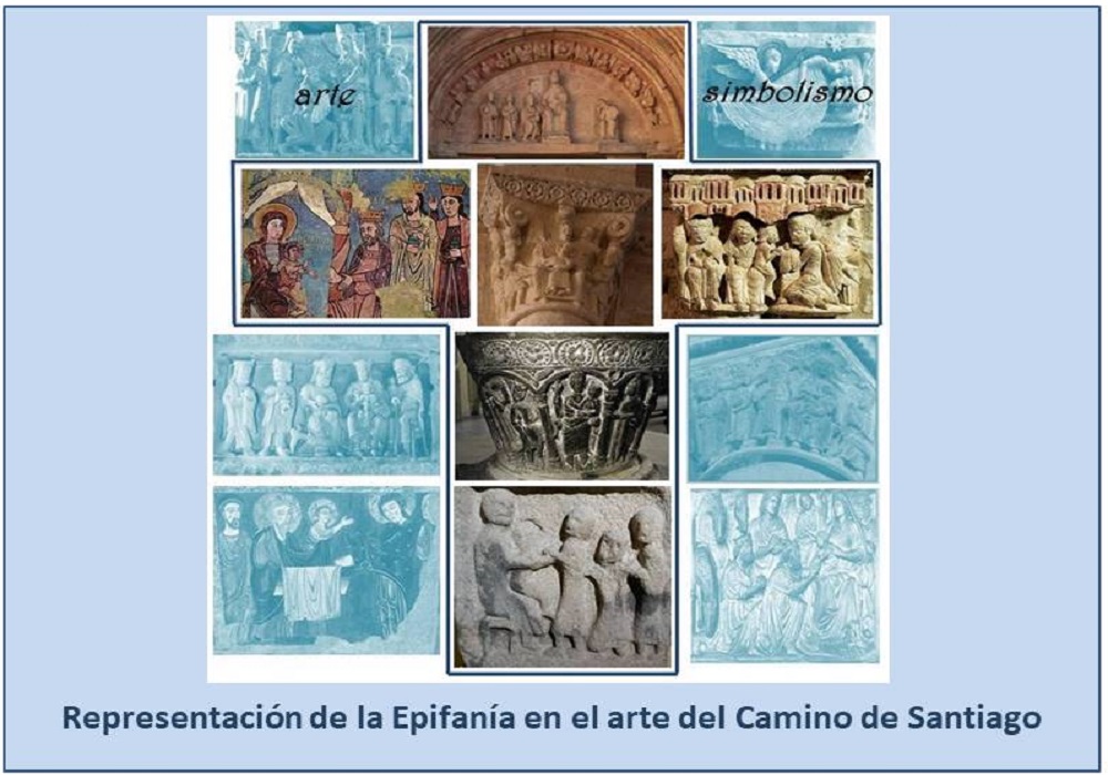 Representación da Epifanía na arte do Camiño de Santiago