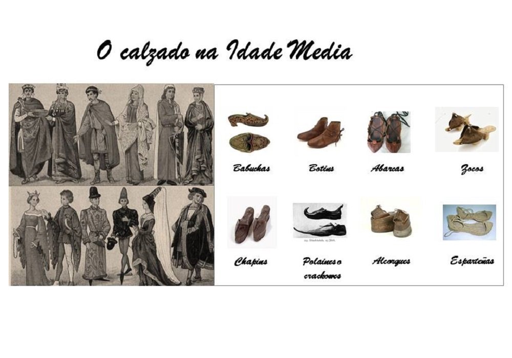 O calzado na Idade Media