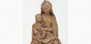 La Virgen y el Niño sonriendo, atribuida a Leonardo da Vinci. En Victoria and Albert Museum