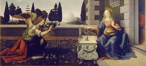 La Anunciación, de Leonardo da Vinci