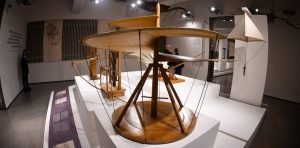 Recreación elicottero, de Leonardo da Vinci