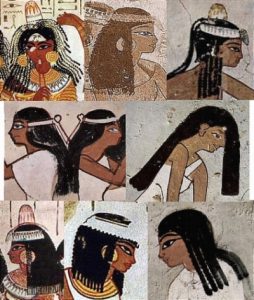 Tocados, peiteados e perrucas no antigo Exipto Mundo Antigo, Recuncho da historia