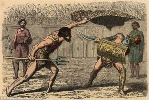 Os gladiadores na Antigua Roma Mundo Romano, Recuncho da historia