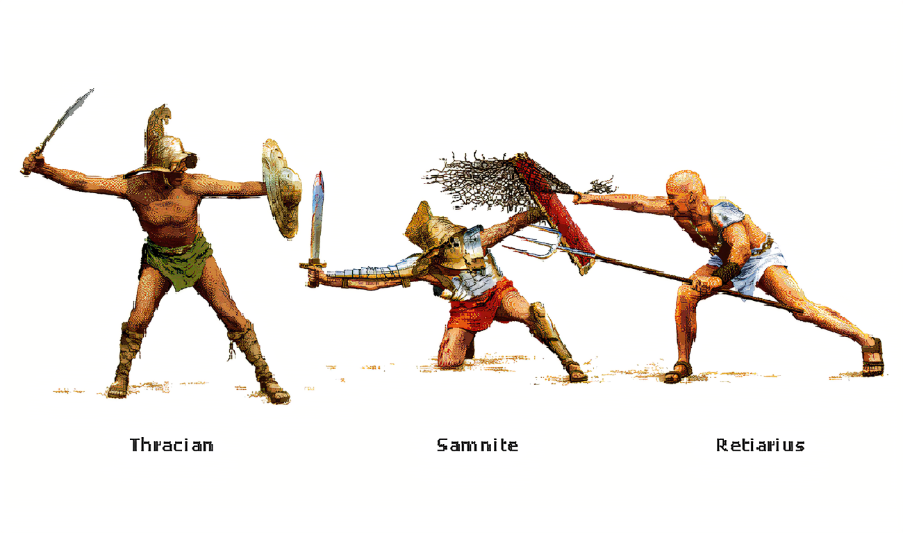 Виды гладиаторов в древнем риме фото с названиями