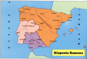 Mapa de la Hispania romana