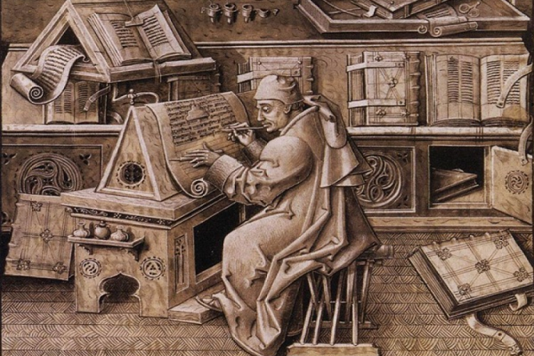 Vida-monjes-Edad-Media O Recuncho da Historia Edad Contemporánea, Idade Contemporánea, Recuncho da historia
