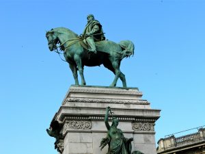 Estatua de Garibaldi. Milán, Italia.