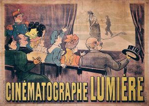 Primer Cartel de cine. El regador regado, de los hermanos Lumiére