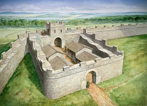 Recreación Muro Adriano