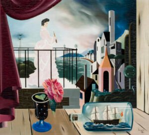 Urbano Lugrís, un pintor diferente Desde el balcón