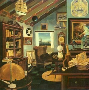 Urbano Lugrís, un pintor diferente La habitación del viejo marinero