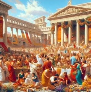 Festas e celebración en Roma Mundo Romano, Recuncho da historia